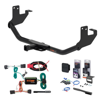 2013 - 2016 Buick Encore Curt 1-1/4" Class 1 Trailer Tow Hitch + 5-Flat Wiring Kit Tow Boat/Utility Trailer with Surge Brakes 11527