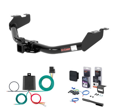 1999 - 2004 Chevrolet Silverado 2500 Excluding Tommy Gate lift, 10" drop bumper or cab & chassis Curt 2" Class 3 Trailer Tow Hitch + 5-Flat Wiring Kit Tow Boat/Utility Trailer with Surge Brakes 13322
