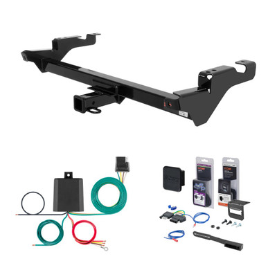 1978 - 1986 Chevrolet G-Series Van Curt 2" Class 3 Trailer Tow Hitch + 5-Flat Wiring Kit Tow Boat/Utility Trailer with Surge Brakes 13016