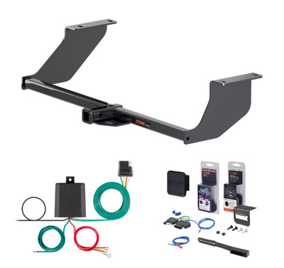 2017 - 2020 Chevrolet Sonic Hatchback Curt 1-1/4" Class 1 Trailer Tow Hitch + 5-Flat Wiring Kit Tow Boat/Utility Trailer with Surge Brakes 11464