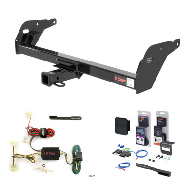 1995 - 2004 Toyota Tacoma Curt 2" Class 3 Trailer Tow Hitch + 5-Flat Wiring Kit Tow Boat/Utility Trailer with Surge Brakes 13013