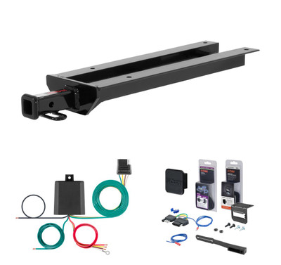 2000 - 2004 Volvo S40 4th digit of VIN is 'V' Curt 1-1/4" Class 1 Trailer Tow Hitch + 5-Flat Wiring Kit Tow Boat/Utility Trailer with Surge Brakes 11822