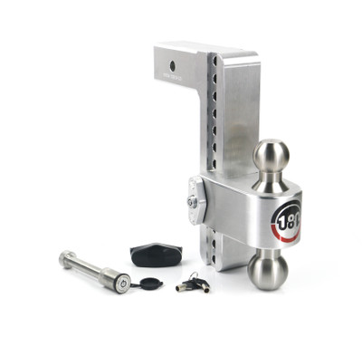 Weigh Safe 180 Hitch - Drop Hitch w/SS Combo Ball -  10" Drop for 2.5" Shank w/Hitch Pin LTB10-2.5-KA