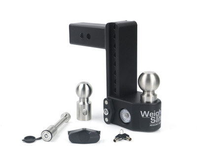 Weigh Safe Steel Weigh Safe Adjustable Drop Hitch - 8" Drop & 2.5" Shank w/Hitch Pin Lock SWS8-2.5-KA