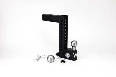 Weigh Safe Aero Hitch Adjustable Ball Mount - 10" Drop Hitch, 2" Shank AWS10-2
