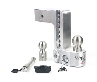 Weigh Safe Weigh Safe Adjustable Drop Hitch - 8" Drop for 3" Shank w/Hitch Lock Pin WS8-3-KA