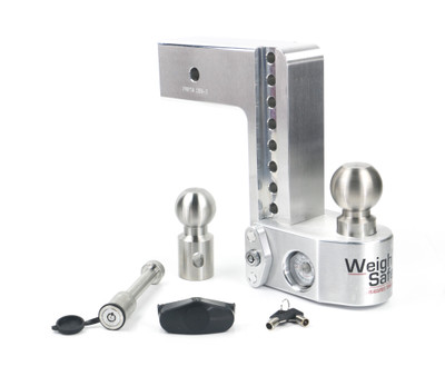Weigh Safe Weigh Safe Adjustable Drop Hitch - 8" Drop for 3" Shank w/Hitch Lock Pin WS8-3-KA
