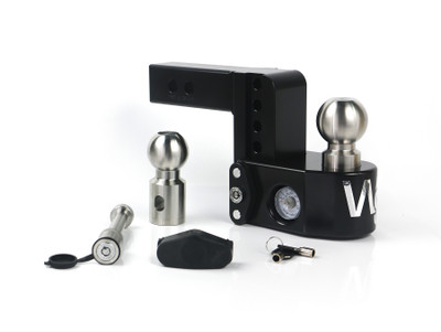 Weigh Safe Black Weigh Safe Drop Hitch - 4" Drop for 2" Shank w/Hitch Pin Lock WS4-2-KA-CER-BLA