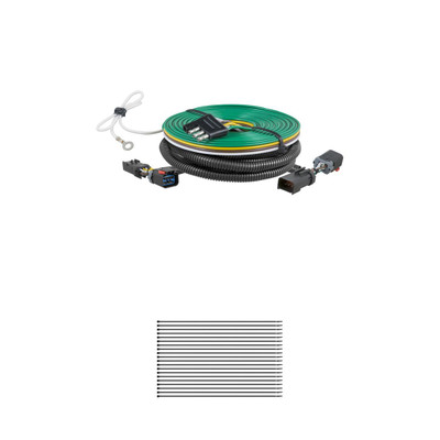 CURT Custom Towed-Vehicle RV Wiring, Select Ram 1500, 2500, 3500 with LED Taillights Trailer Connector Kit