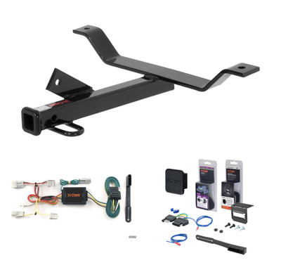 2003 - 2005 Honda Accord Trunk pan mount Curt 1-1/4" Class 1 Trailer Tow Hitch + 5-Flat Wiring Kit Tow Boat/Utility Trailer with Surge Brakes 11290