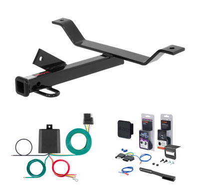 1998 - 2007 Honda Accord Trunk pan mount Curt 1-1/4" Class 1 Trailer Tow Hitch + 5-Flat Wiring Kit Tow Boat/Utility Trailer with Surge Brakes 11290