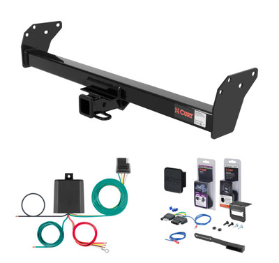 1991 - 1994 Oldsmobile Bravada Curt 2" Class 3 Trailer Tow Hitch + 5-Flat Wiring Kit Tow Boat/Utility Trailer with Surge Brakes 13083