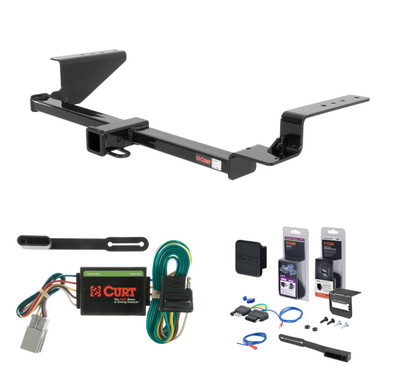 2002 - 2006 Honda CR-V Curt 2" Class 3 Trailer Tow Hitch + 5-Flat Wiring Kit Tow Boat/Utility Trailer with Surge Brakes 13535