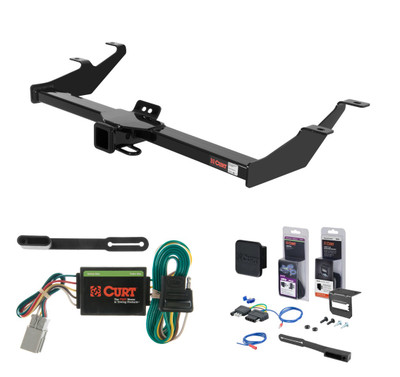 2003 - 2004 Honda Element Excluding SC Curt 2" Class 3 Trailer Tow Hitch + 5-Flat Wiring Kit Tow Boat/Utility Trailer with Surge Brakes 13574