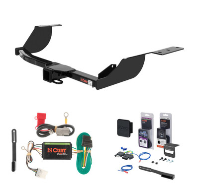 2007 - 2013 Mitsubishi Outlander Curt 2" Class 3 Trailer Tow Hitch + 5-Flat Wiring Kit Tow Boat/Utility Trailer with Surge Brakes 13581