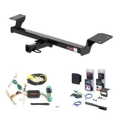 2009 - 2010 Pontiac Vibe Excluding GT Curt 1-1/4" Class 2 Trailer Tow Hitch + 5-Flat Wiring Kit Tow Boat/Utility Trailer with Surge Brakes 12228