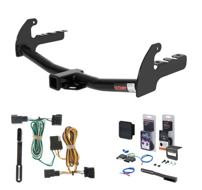 1995 - 1996 Dodge Dakota Curt 2" Class 3 Trailer Tow Hitch + 5-Flat Wiring Kit Tow Boat/Utility Trailer with Surge Brakes 13145