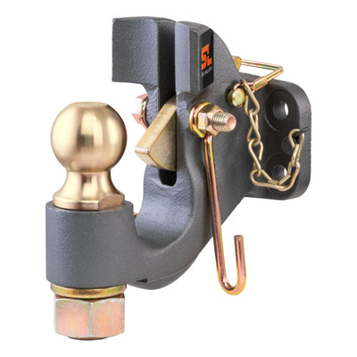 CURT SecureLatch Ball & Pintle Hitch (2" Ball, 20,000 lbs.) Trailer Hitch Pintle Hook Mount