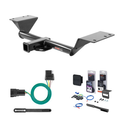 2017 - 2023 GMC Acadia Excluding AT4 Curt 2" Class 3 Trailer Tow Hitch + 5-Flat Wiring Kit Tow Boat/Utility Trailer with Surge Brakes 13293