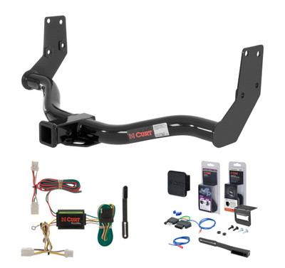 1997 - 2003 Infiniti QX4 Curt 2" Class 3 Trailer Tow Hitch + 5-Flat Wiring Kit Tow Boat/Utility Trailer with Surge Brakes 13156