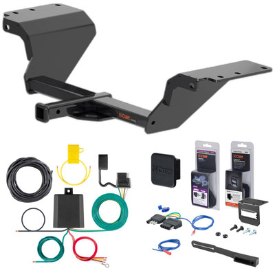 2025 Chevrolet Malibu Sedan Curt 1-1/4" Class 2 Trailer Tow Hitch + 5-Flat Wiring Kit Tow Boat/Utility Trailer with Surge Brakes 12185