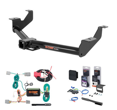 2014 - 2023 Ford Transit Connect Curt 2" Class 3 Trailer Tow Hitch + 5-Flat Wiring Kit Tow Boat/Utility Trailer with Surge Brakes 13167