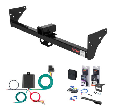 1982 - 1984 Chevrolet S10 With roll pan bumper Curt 2" Class 3 Trailer Tow Hitch + 5-Flat Wiring Kit Tow Boat/Utility Trailer with Surge Brakes 13920
