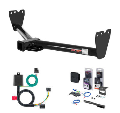 2007 - 2009 Kia Sorento Curt 2" Class 3 Trailer Tow Hitch + 5-Flat Wiring Kit Tow Boat/Utility Trailer with Surge Brakes 13513