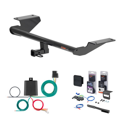 2018 - 2020 Hyundai Accent Sedan Curt 1-1/4" Class 1 Trailer Tow Hitch + 5-Flat Wiring Kit Tow Boat/Utility Trailer with Surge Brakes 11548