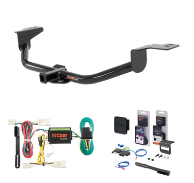 2011 - 2016 Hyundai Elantra Sedan Curt 1-1/4" Class 1 Trailer Tow Hitch + 5-Flat Wiring Kit Tow Boat/Utility Trailer with Surge Brakes 11303