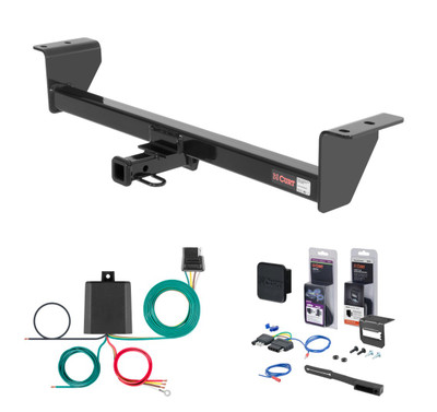 2011 - 2013 Scion tC Curt 1-1/4" Class 1 Trailer Tow Hitch + 5-Flat Wiring Kit Tow Boat/Utility Trailer with Surge Brakes 11087