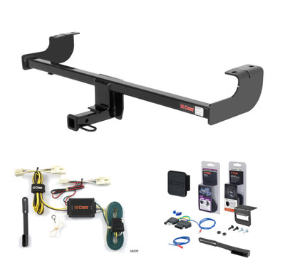 2004 - 2007 Scion xB Curt 1-1/4" Class 1 Trailer Tow Hitch + 5-Flat Wiring Kit Tow Boat/Utility Trailer with Surge Brakes 11487