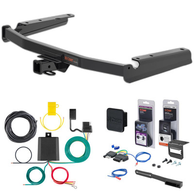 18 - 19 Lexus RX350L Excluding twin exhaust tips Curt 2" Class 3 Trailer Tow Hitch + 5-Flat Wiring Kit Tow Boat/Utility Trailer with Surge Brakes 13394-1