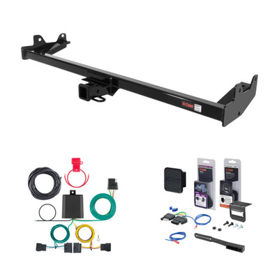 2004 - 2007 Ford Freestar Curt 2" Class 3 Trailer Tow Hitch + 5-Flat Wiring Kit Tow Boat/Utility Trailer with Surge Brakes 13587