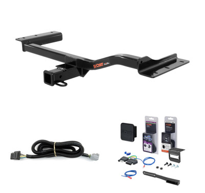 2010 - 2015 Lexus RX450h Curt 2" Class 3 Trailer Tow Hitch + 5-Flat Wiring Kit Tow Boat/Utility Trailer with Surge Brakes 13143