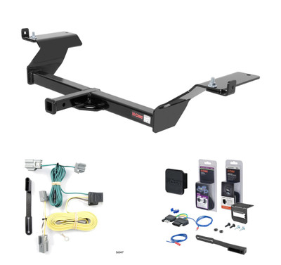 2006 - 2009 Buick Lucerne Curt 1-1/4" Class 2 Trailer Tow Hitch + 5-Flat Wiring Kit Tow Boat/Utility Trailer with Surge Brakes 12044