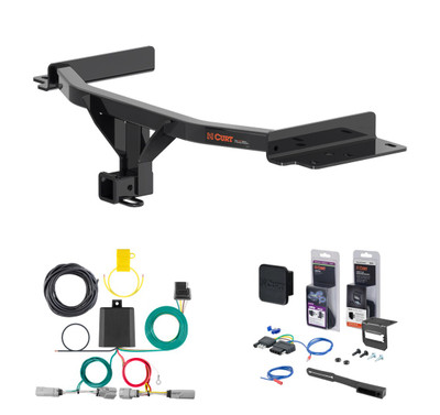 2025 - 2026 Lincoln Aviator Curt 2" Class 3 Trailer Tow Hitch + 5-Flat Wiring Kit Tow Boat/Utility Trailer with Surge Brakes 13438