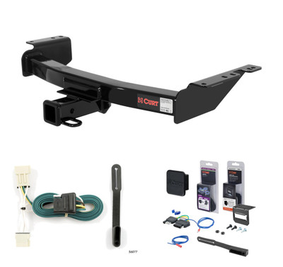 2005 - 2007 Buick Terraza Curt 2" Class 3 Trailer Tow Hitch + 5-Flat Wiring Kit Tow Boat/Utility Trailer with Surge Brakes 13344