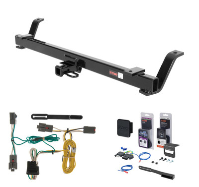 1994 - 2004 Ford Mustang Coupe Curt 1-1/4" Class 1 Trailer Tow Hitch + 5-Flat Wiring Kit Tow Boat/Utility Trailer with Surge Brakes 11041