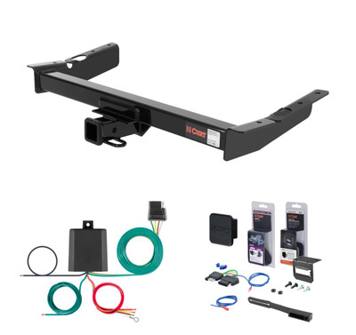 1999 - 2003 Ford Windstar Curt 2" Class 3 Trailer Tow Hitch + 5-Flat Wiring Kit Tow Boat/Utility Trailer with Surge Brakes 13085