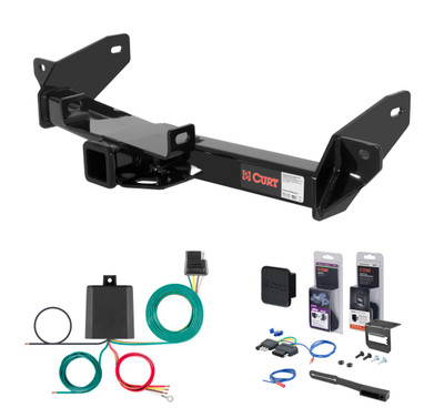 2006 - 2008 Lincoln Mark LT Curt 2" Class 4 Trailer Tow Hitch + 5-Flat Wiring Kit Tow Boat/Utility Trailer with Surge Brakes 14360