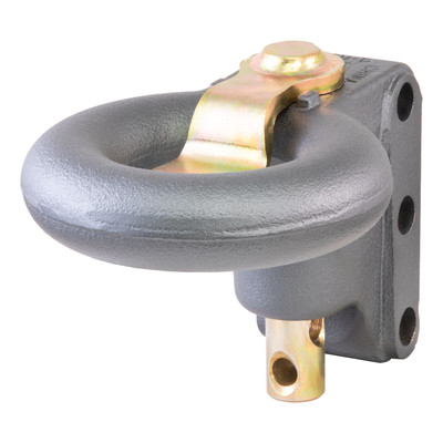 CURT SecureLatch Channel-Style Lunette Ring (40,000 lbs., 3" ID) Trailer Hitch Pintle Hook Mount