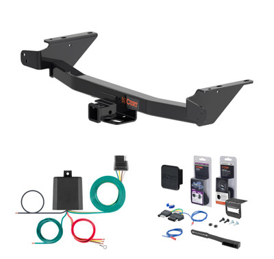 2023 - 2026 Chevrolet Colorado Curt 2" Class 3 Trailer Tow Hitch + 5-Flat Wiring Kit Tow Boat/Utility Trailer with Surge Brakes 13576