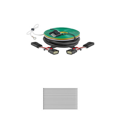 CURT Custom Towed-Vehicle RV Wiring Harness, Select Cadillac Escalade, GMC Yukon, XL Trailer Connector Kit