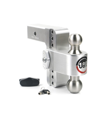 Weigh Safe 180 Hitch - Drop Hitch w/SS Combo Ball -  6" Drop for 2.5" Shank LTB6-2.5