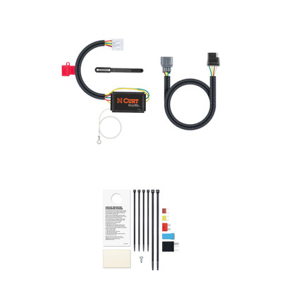 CURT Custom 4-Flat, Select Honda Pilot, Ridgeline, OEM Tow Package Required Trailer Connector Kit