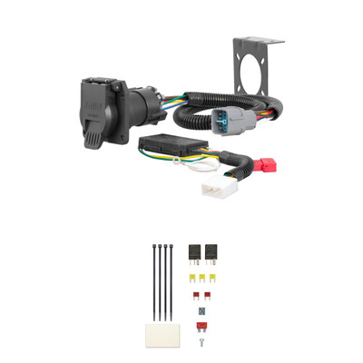 CURT Custom 7-Way RV Blade, Select Honda Pilot, Ridgeline, OEM Tow Package Required Trailer Connector Kit