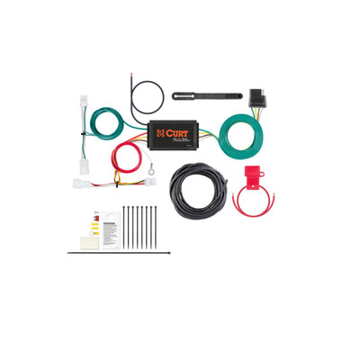 CURT Custom Wiring Harness, 4-Way Flat Output, Select Kia Niro Trailer Connector Kit