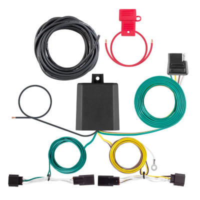 CURT Custom Wiring Harness, 4-Way Flat, Select Kia Carnival without LED Taillights #56551
