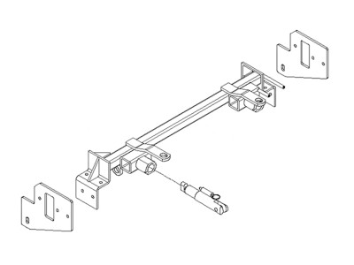 BlueOx Tow Bar Base Plate, Front Mount, RV Flat Towing for Select, TOYOTA FJ CRUISER